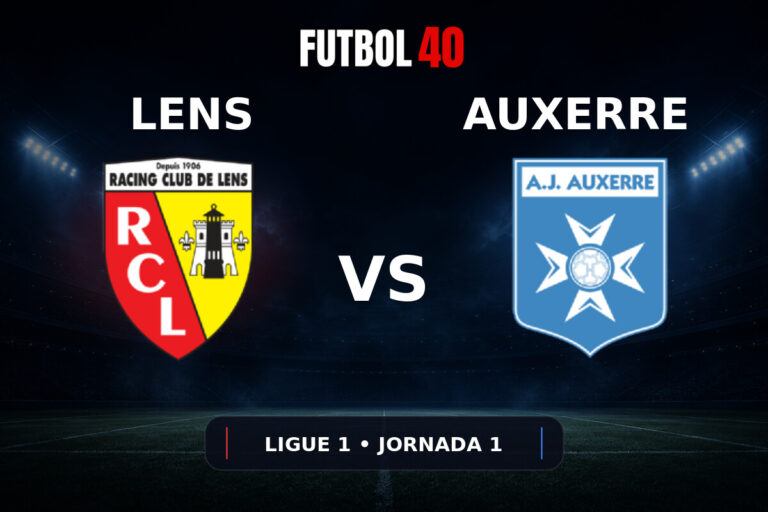 Lens vs Auxerre en vivo, Ligue 1 2026/27 Jornada 1