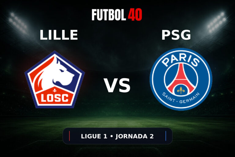 Lille vs PSG en vivo, Ligue 1 2026/27 Jornada 2