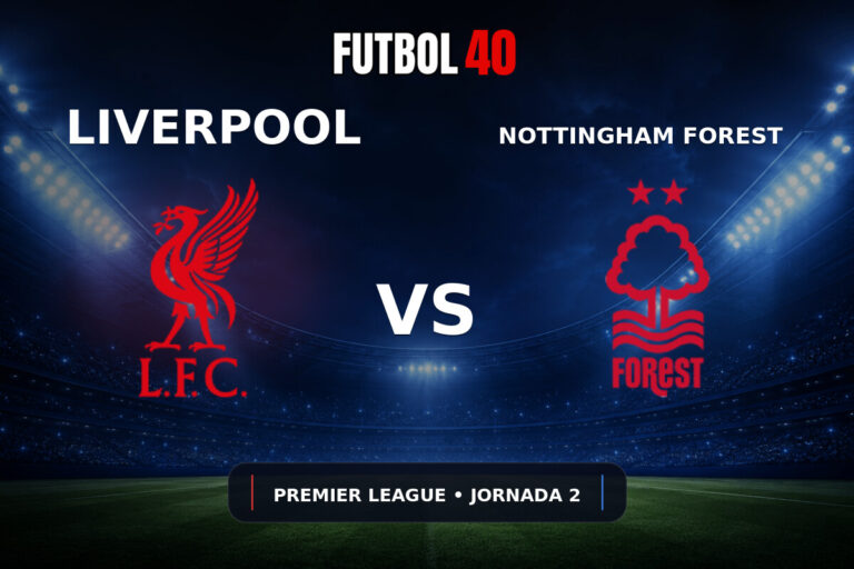 Liverpool vs Nottingham Forest en vivo, Premier League 2026/27 Jornada 2