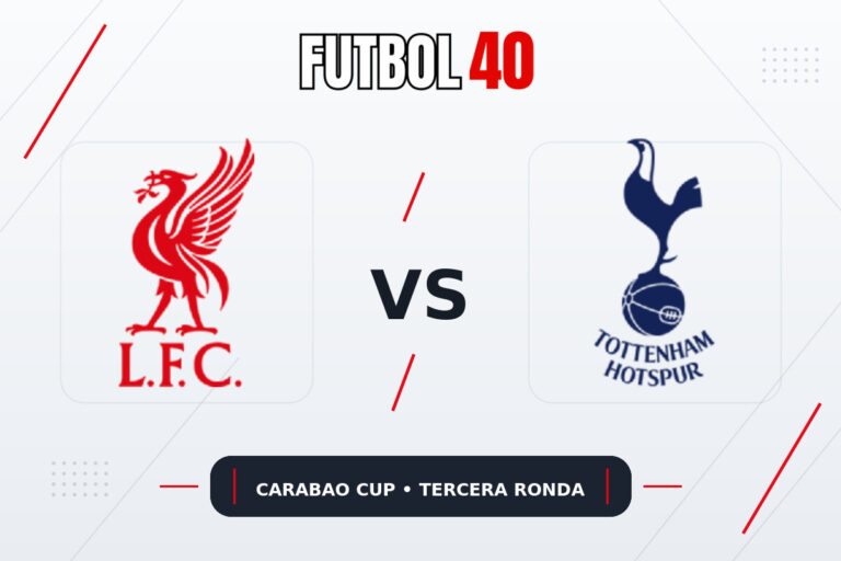 Liverpool vs Tottenham Hotspur en vivo, Carabao Cup 2026/27 Tercera Ronda