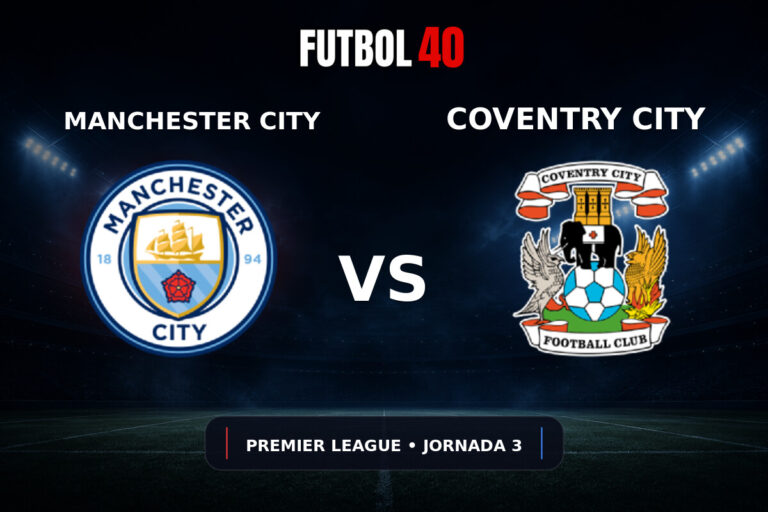 Manchester City vs Coventry City en vivo, Premier League 2026/27 Jornada 3