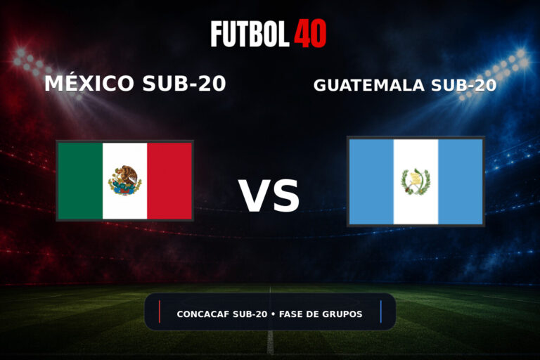 México Sub-20 vs Guatemala Sub-20 en vivo, Concacaf Sub-20 2026 Fase de Grupos