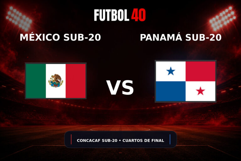 México Sub-20 vs Panamá Sub-20 en vivo, Concacaf Sub-20 2026 Cuartos de Final