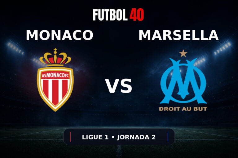 Monaco vs Marsella en vivo, Ligue 1 2026/27 Jornada 2