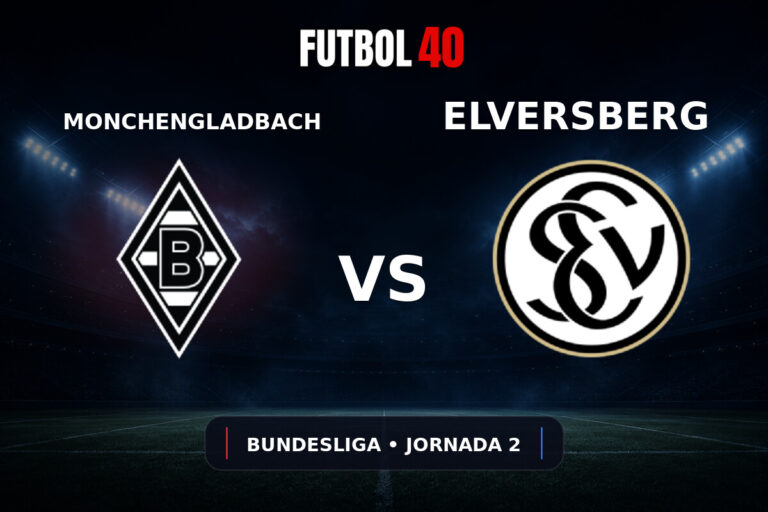 Borussia Monchengladbach vs Elversberg en vivo, Bundesliga 2026/27 Jornada 2