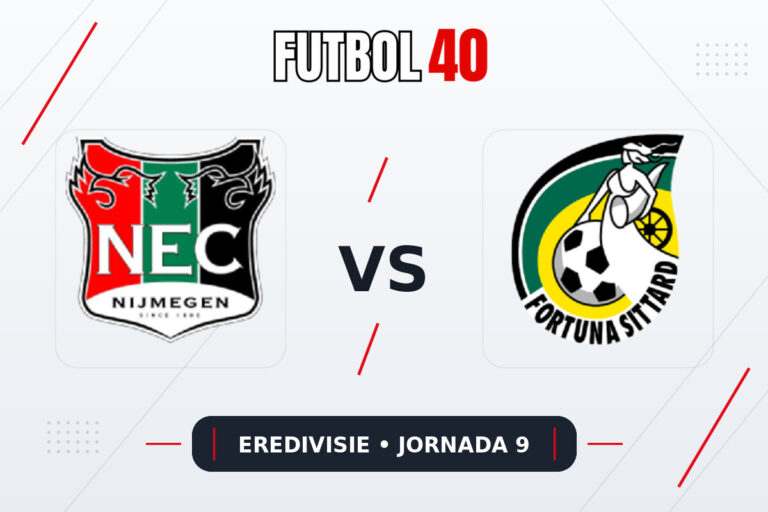 NEC Nijmegen vs Fortuna Sittard en vivo, Eredivisie 2026/27 Jornada 9
