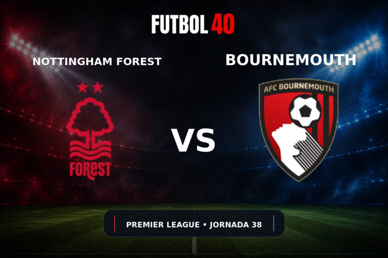 Nottingham Forest vs AFC Bournemouth en vivo, Premier League 2025/26 Jornada 38
