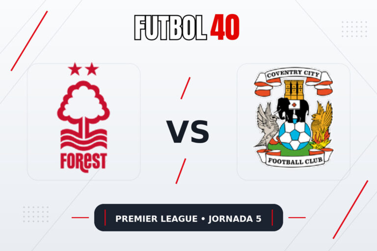 Nottingham Forest vs Coventry City en vivo, Premier League 2026/27 Jornada 5