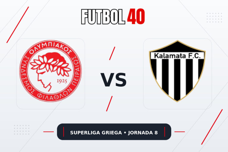 Olympiacos vs Kalamata en vivo, Superliga Griega 2026 Jornada 8