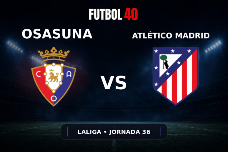 Osasuna vs Atlético de Madrid en vivo, LaLiga 2025/26 Jornada 36