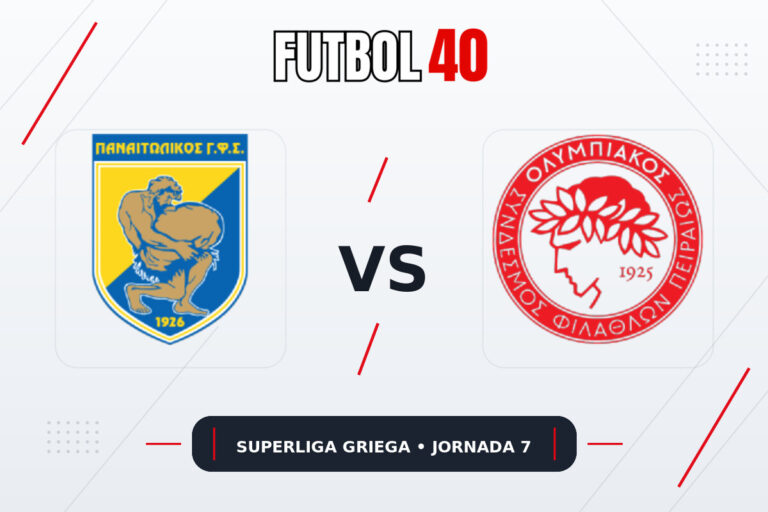 Panetolikos vs Olympiacos en vivo, Superliga Griega 2026 Jornada 7