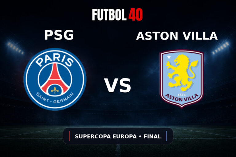 PSG vs Aston Villa en vivo, Supercopa de Europa 2026 Final