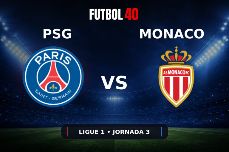 PSG vs Monaco en vivo, Ligue 1 2026/27 Jornada 3