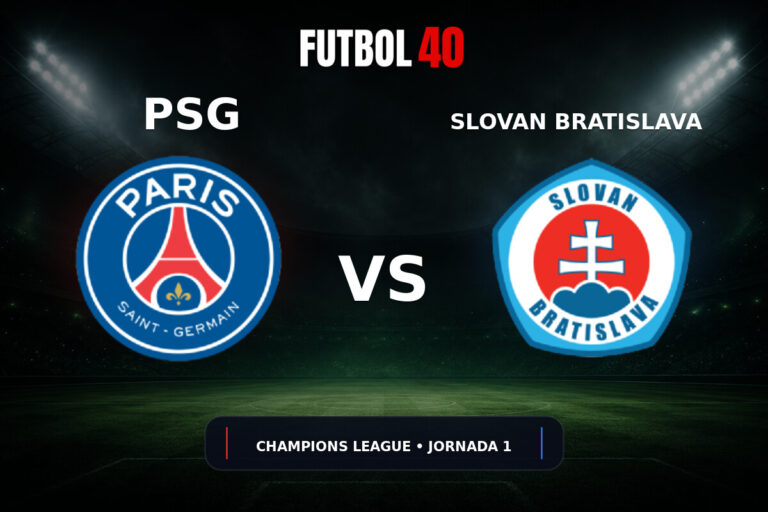 PSG vs Slovan Bratislava en vivo, Champions League 2026/27 Jornada 1