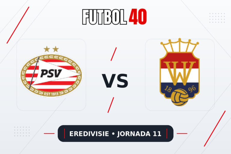 PSV Eindhoven vs Willem II en vivo, Eredivisie 2026/27 Jornada 11