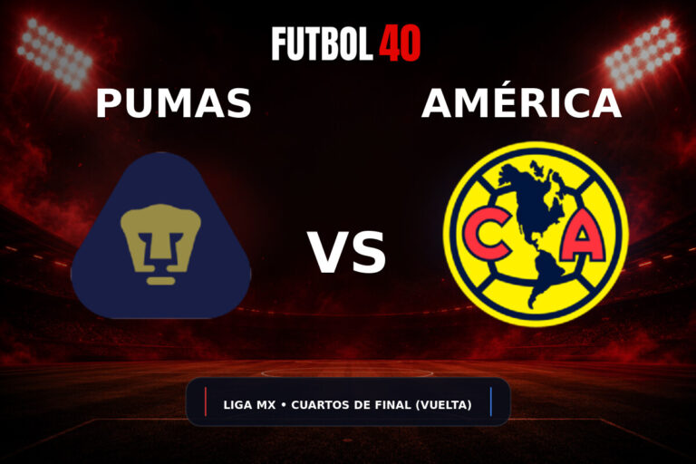 Pumas UNAM vs América en vivo, Liga MX Clausura 2026 Cuartos de Final (Vuelta)