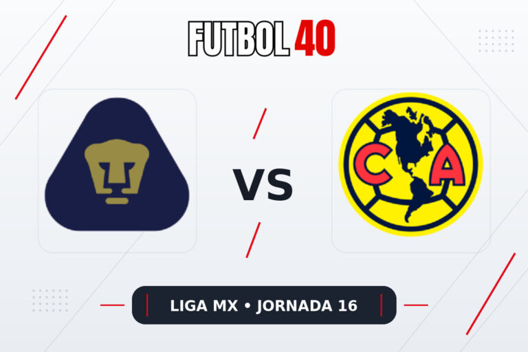 Pumas UNAM vs América en vivo, Liga MX Apertura 2026 Jornada 16