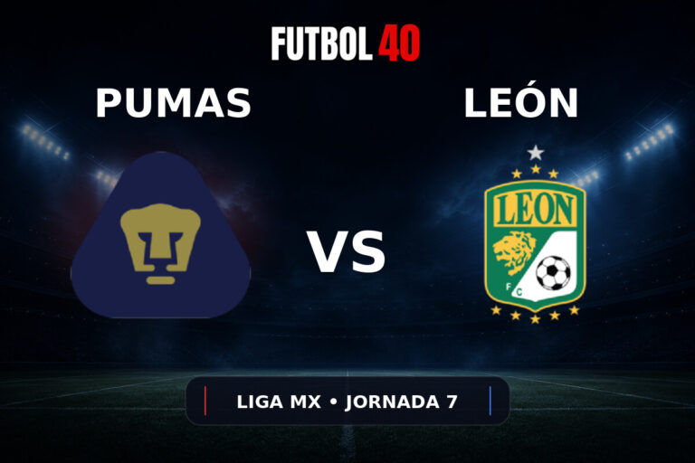 Pumas UNAM vs León en vivo, Liga MX Apertura 2026 Jornada 7
