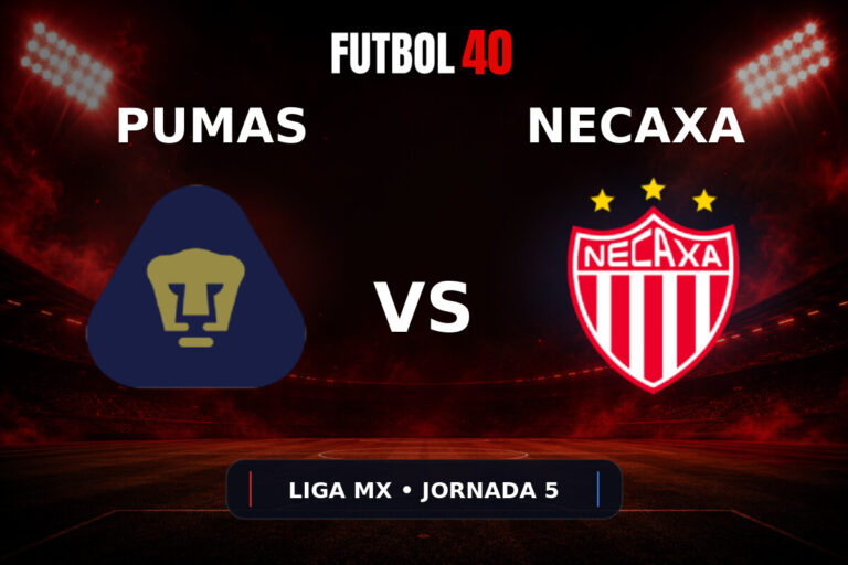 Pumas UNAM vs Necaxa en vivo, Liga MX Apertura 2026 Jornada 5