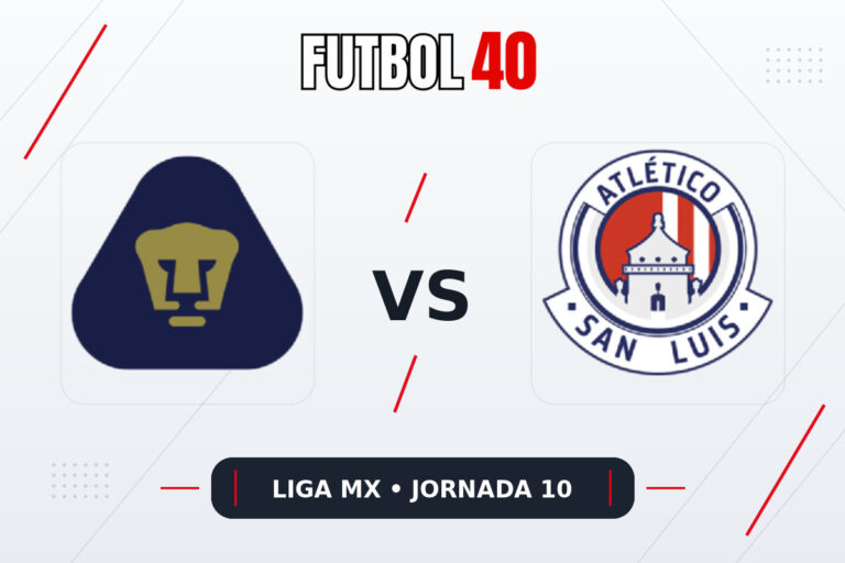 Pumas UNAM vs Atlético San Luis en vivo, Liga MX Apertura 2026 Jornada 10