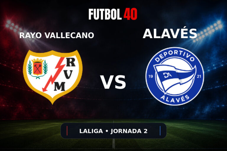 Rayo Vallecano vs Alavés en vivo, LaLiga 2026/27 Jornada 2