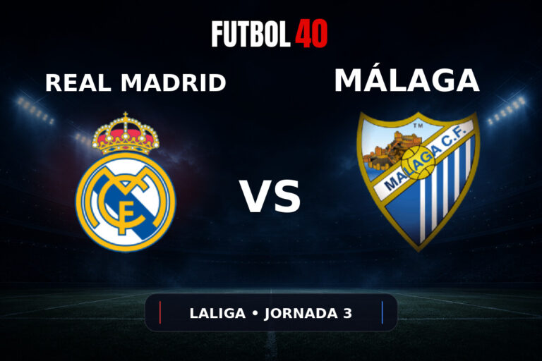 Real Madrid vs Málaga en vivo, LaLiga 2026/27 Jornada 3