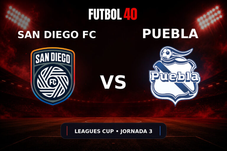 San Diego FC vs Puebla en vivo, Leagues Cup 2026 Jornada 3