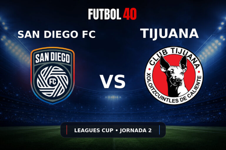 San Diego FC vs Xolos Tijuana en vivo, Leagues Cup 2026 Jornada 2