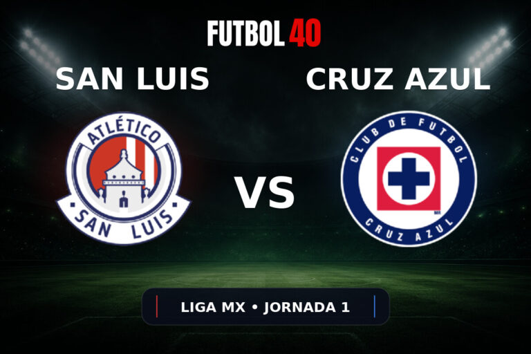 Atlético San Luis vs Cruz Azul en vivo, Liga MX Apertura 2026 Jornada 1