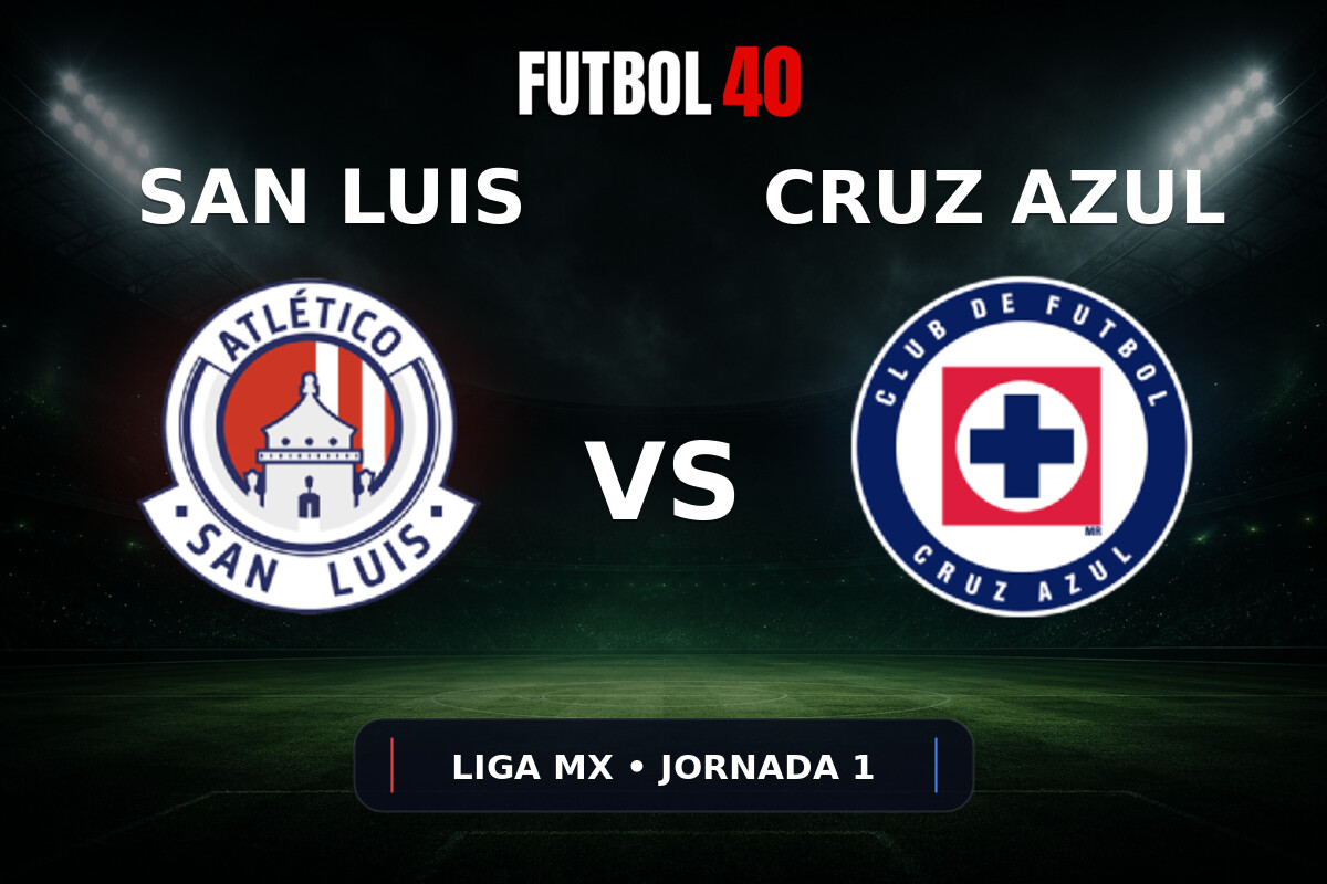 Atlético San Luis vs Cruz Azul EN VIVO Jornada 1 Liga MX Apertura 2026