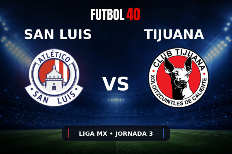 Atlético San Luis vs Xolos Tijuana en vivo, Liga MX Apertura 2026 Jornada 3