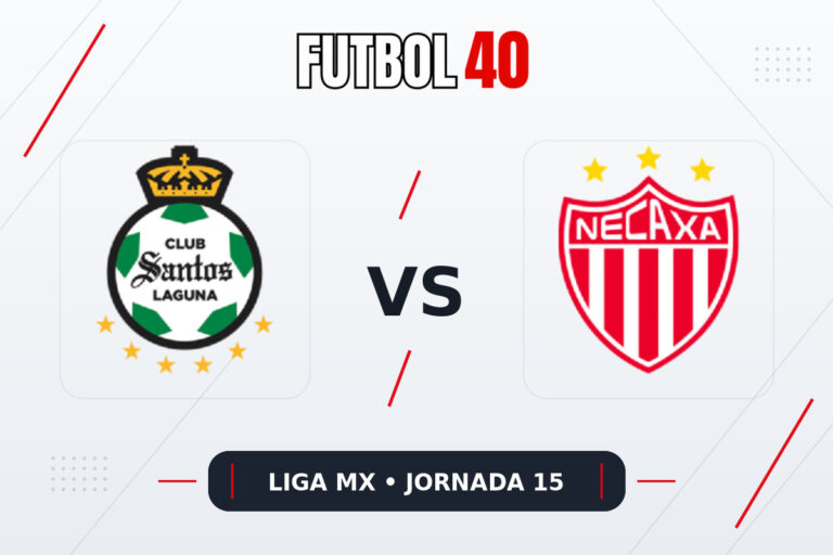 Santos Laguna vs Necaxa en vivo, Liga MX Apertura 2026 Jornada 15