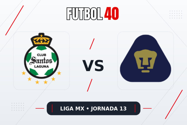 Santos Laguna vs Pumas UNAM en vivo, Liga MX Apertura 2026 Jornada 13