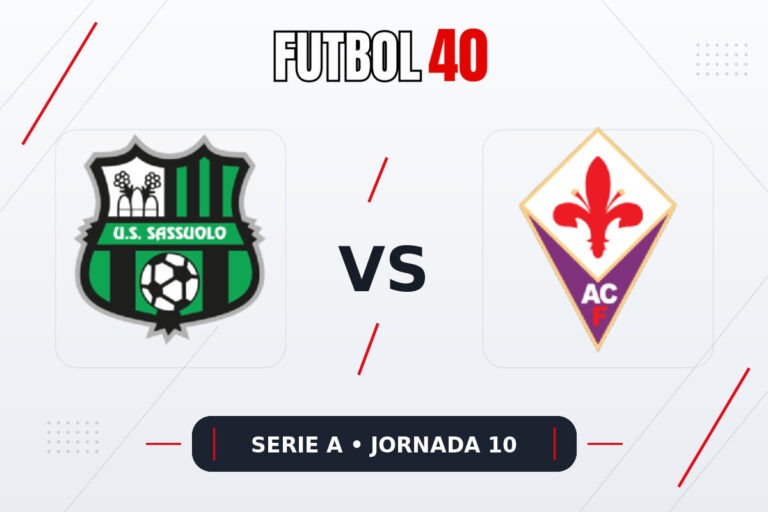 Sassuolo vs Fiorentina en vivo, Serie A 2026/27 Jornada 10