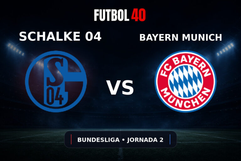 Schalke 04 vs Bayern Munich en vivo, Bundesliga 2026/27 Jornada 2