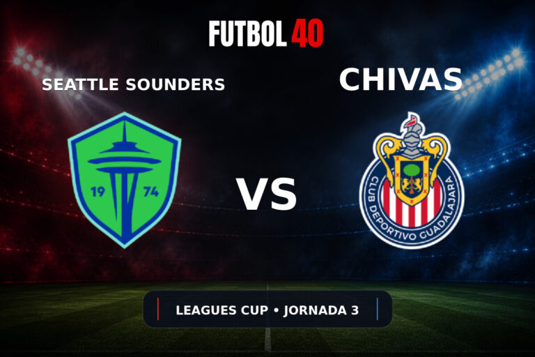 Seattle Sounders vs Chivas Guadalajara en vivo, Leagues Cup 2026 Jornada 3