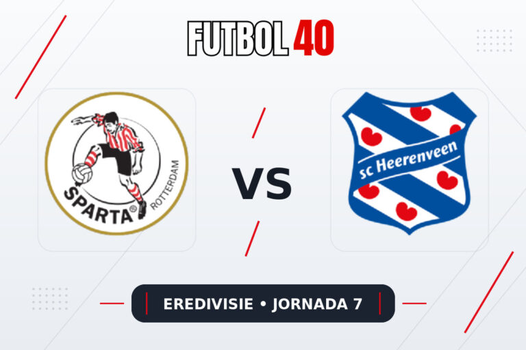 Sparta Rotterdam vs Heerenveen en vivo, Eredivisie 2026/27 Jornada 7