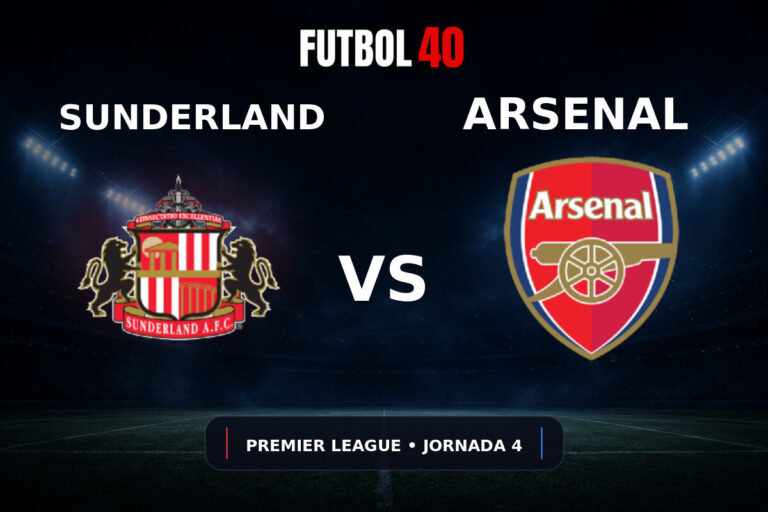 Sunderland vs Arsenal en vivo, Premier League 2026/27 Jornada 4