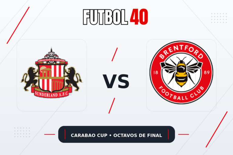 Sunderland vs Brentford en vivo, Carabao Cup 2026 Octavos de Final