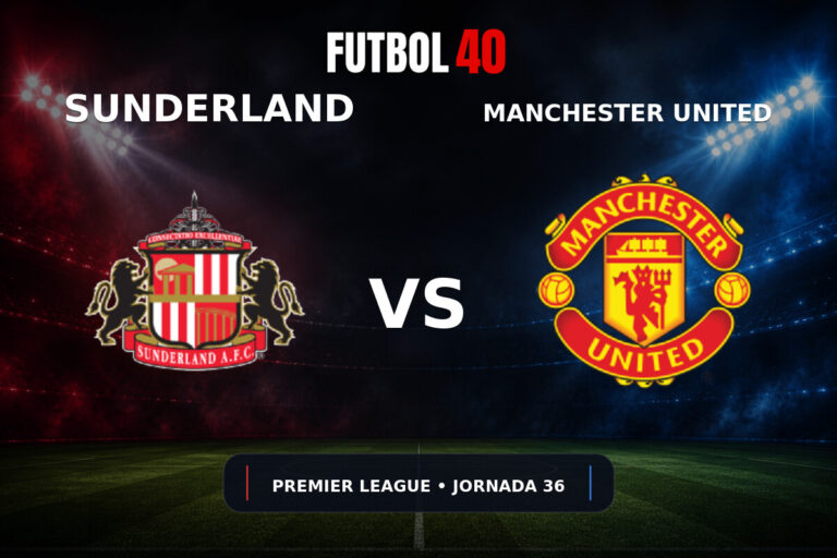 Sunderland vs Manchester United en vivo, Premier League 2025/26 Jornada 36