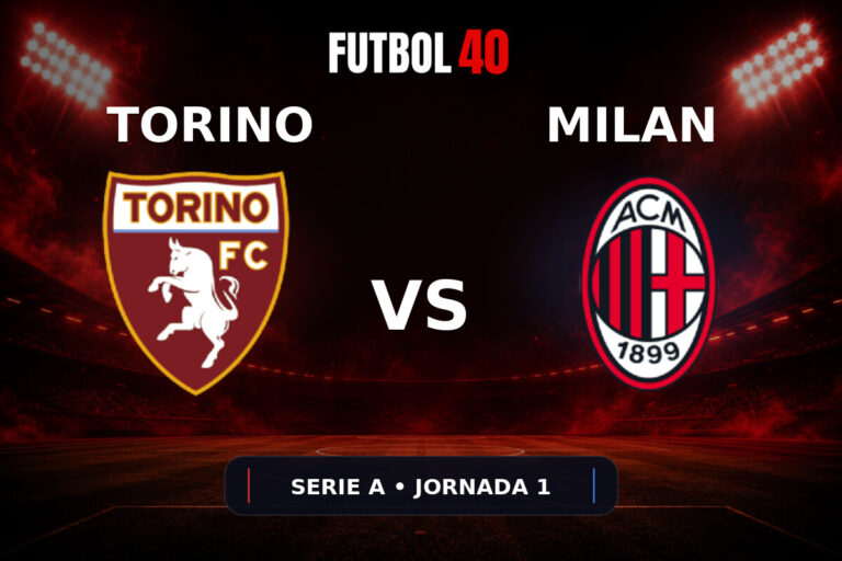 Torino vs AC Milan en vivo, Serie A 2026/27 Jornada 1