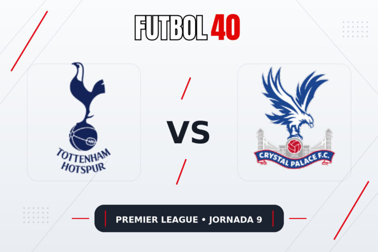 Tottenham Hotspur vs Crystal Palace en vivo, Premier League 2026/27 Jornada 9