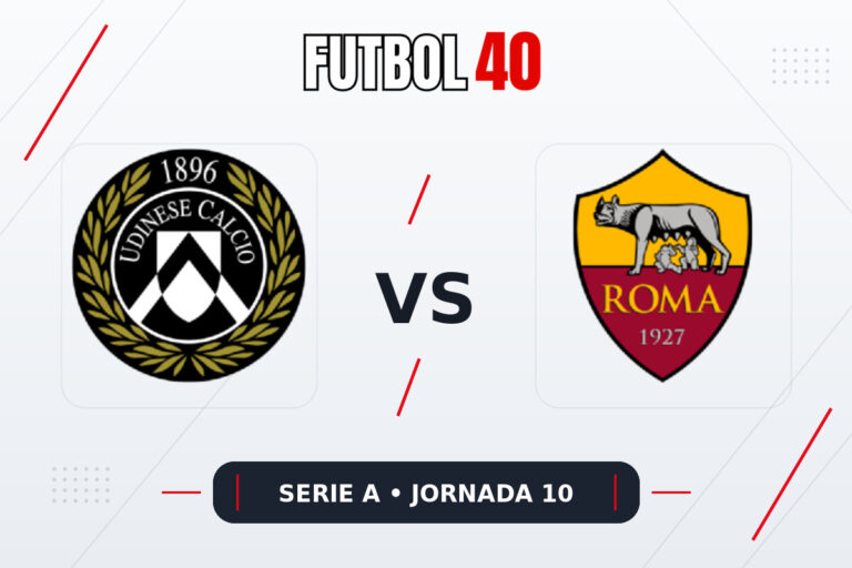 Udinese vs AS Roma en vivo, Serie A 2026/27 Jornada 10