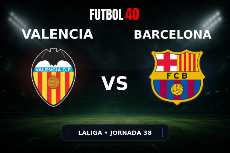 Valencia vs Barcelona en vivo, LaLiga 2025/26 Jornada 38