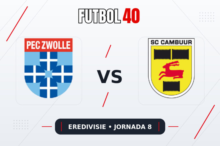 PEC Zwolle vs Cambuur en vivo, Eredivisie 2026/27 Jornada 8